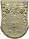 Cap badge (kappenabzeichen), WW1. Landsturm Infantry Baon 151