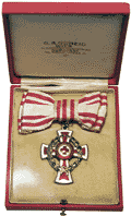 1864-1914 Red Cross Merit Decoration 2nd class with War Decoration in original box of issue by G.A. Scheid, Wien.