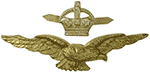 RAF officer forage cap eagle/crown
