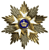 Belgium Order of the Crown, Grand Cross breast star.