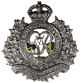 The Royal Canadian Engineers, King's Crown GR6. Cap badge. Has folding prongs