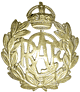 RCAF. Typical WW2 period cap badge. Brass