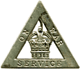 1916 On War Service badge by 'Wylie & Co London'