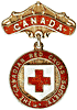 Early Canadian Red Cross Society badge. Sterling, gilded